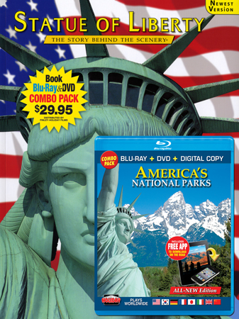 Statue of Liberty Book/America's National Parks Blu-ray Combo